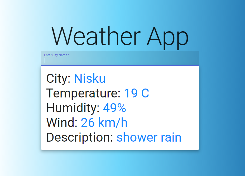 Weather App